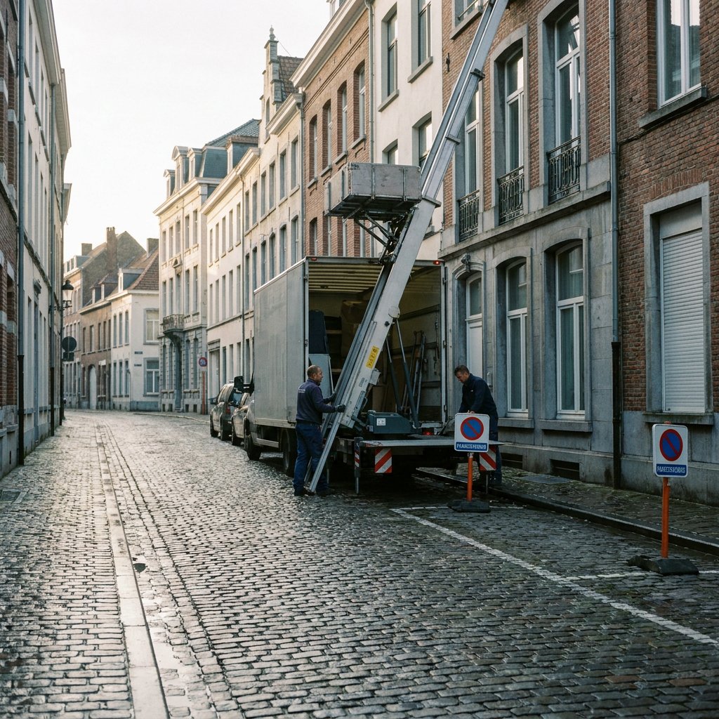 Parkeerverbod verhuislift Leuven