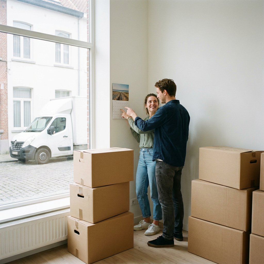 Goedkoopste dag om te verhuizen in België