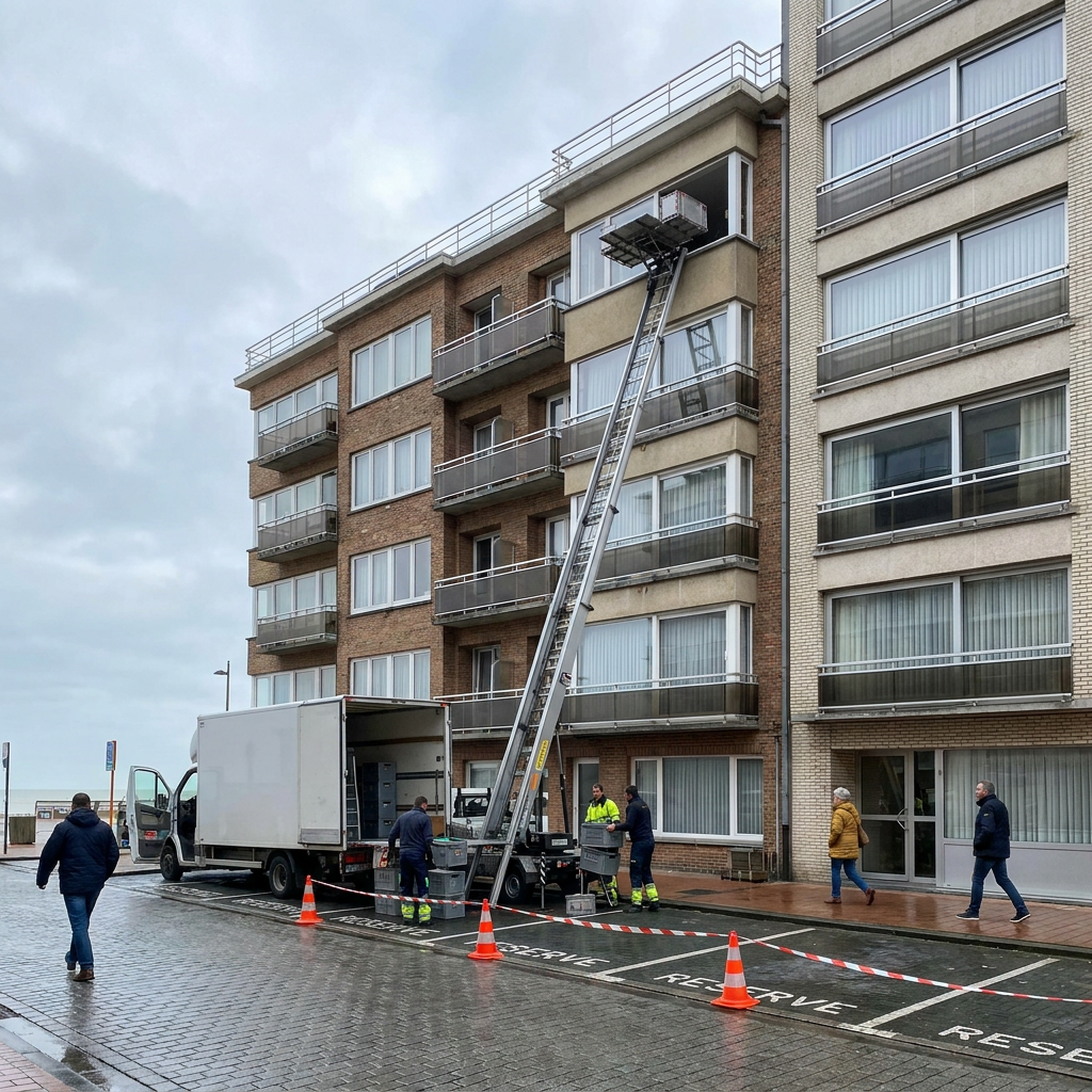 Parkeerverbod verhuislift Oostende